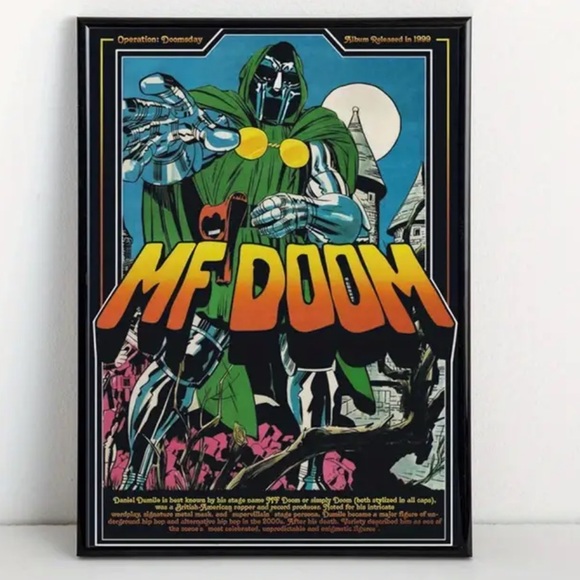 MF DOOM "Operation: Doomsday" Canvas Print Hip Hop Legend Wall Art - Picture 6 of 7